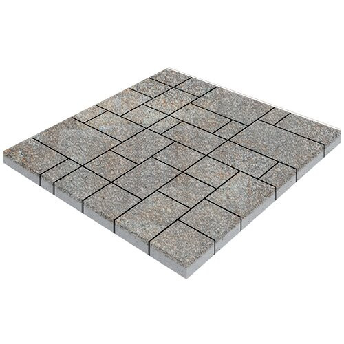 Тротуарная плитка SteinRus Инсбрук Альпен, colormix Берилл, native 60 мм