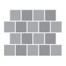 Тротуарная плитка SteinRus Валенсия, colormix Берилл, native 80 мм