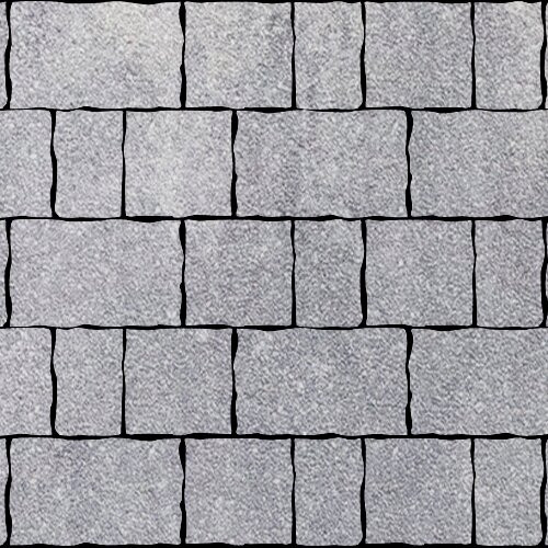 Тротуарная плитка SteinRus Старый город, colormix Монохром, native 60 мм
