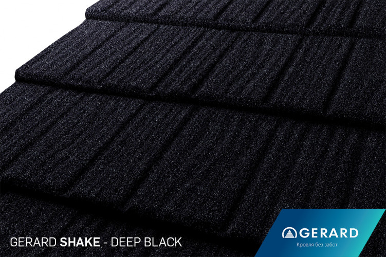 Композитная черепица GERARD Shake Deepblack