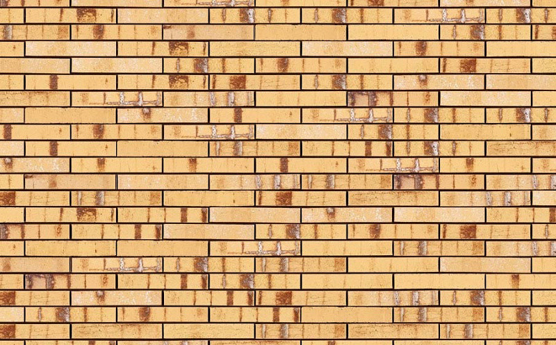 Кирпич керамический Terca Archipolis Amber Geel, полнотелый лицевой