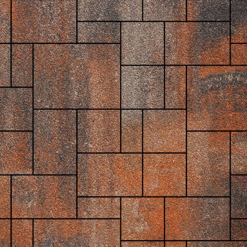 Тротуарная плитка SteinRus Инсбрук Альпен, colormix Рей, native 60 мм