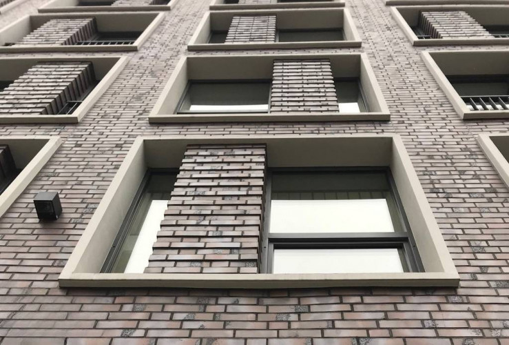 Клинкерная плитка для фасада FELDHAUS KLINKER R561NF14 Carbona carmesi maritimo