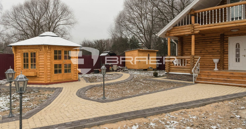 Тротуарная плитка БРАЕР Классико, песочная, h60
