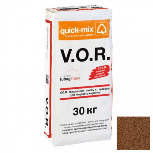 V.O.R. Кладочная смесь с трассом для лицевого кирпича VK красно-коричневый
