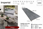 Ступень прямоугольная Exagres recto 120 big Imperial Ceniza, 1200х330x30