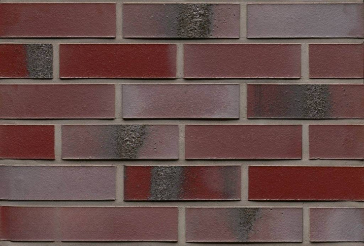Клинкерная плитка для фасада FELDHAUS KLINKER R563NF14 Carbona ardor rutila