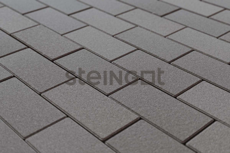 Тротуарная плитка Steingot Прямоугольник 200*100 Серая (полный прокрас, минифаска) 60 мм