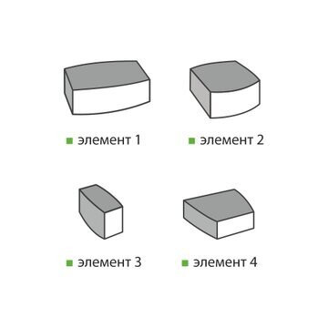 Тротуарная плитка SteinRus Классико, коричневый, native 60 мм