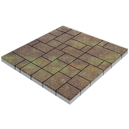 Тротуарная плитка SteinRus Инсбрук Альпен, colormix Порто, native 60 мм