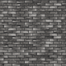 Облицовочный кирпич BrickWell Traditional цвет "Графит с белой патиной"