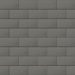 Тротуарная плитка SteinRus Прямоугольник, серый, гладкая 40 мм