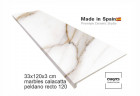 Ступень прямоугольная Exagres recto 120 big Marbles Calacatta, 1200х330x30