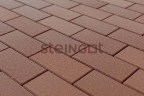 Тротуарная плитка Steingot Прямоугольник 200*100 Коричневая (верхний прокрас, минифаска) 60 мм