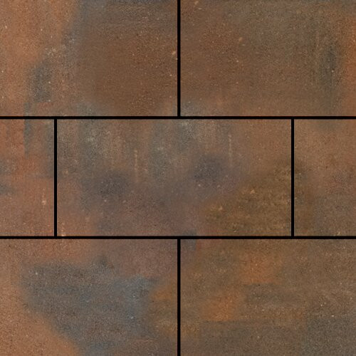 Тротуарная плитка SteinRus Парк Плейс, colormix Штайнрус, гладкая 80 мм