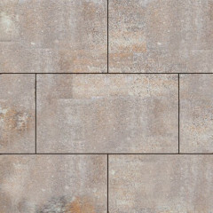 Тротуарная плитка SteinRus Парк Плейс, colormix Берилл, гладкая 80 мм