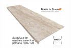 Ступень прямоугольная Exagres recto 120 big Marbles Travertino, 1200х330x30