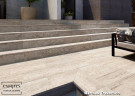 Ступень прямоугольная Exagres recto 120 big Marbles Travertino, 1200х330x30