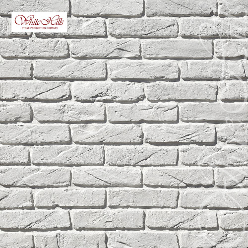 Фасадная плитка под кирпич Тироль Брик 390-00 White Hills