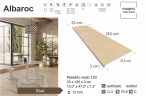 Ступень прямоугольная Exagres recto 120 big Albaroc Boal, 1200х330x30