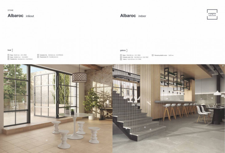 Ступень прямоугольная Exagres recto 120 big Albaroc Boal, 1200х330x30