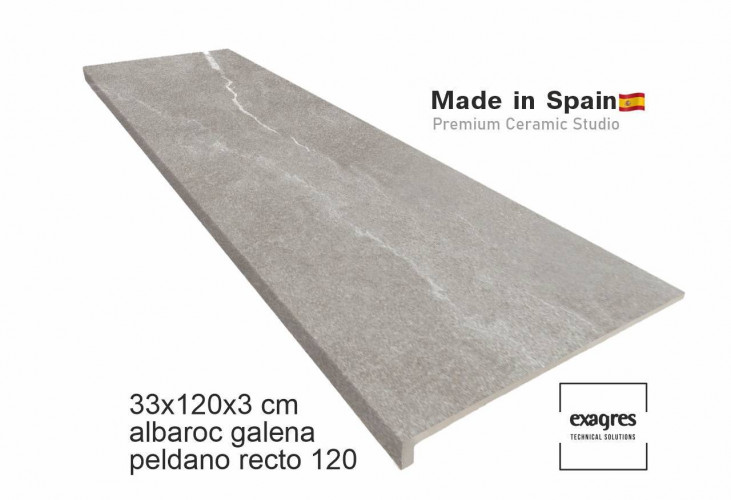 Ступень прямоугольная Exagres recto 120 big Albaroc Galena, 1200х330x30