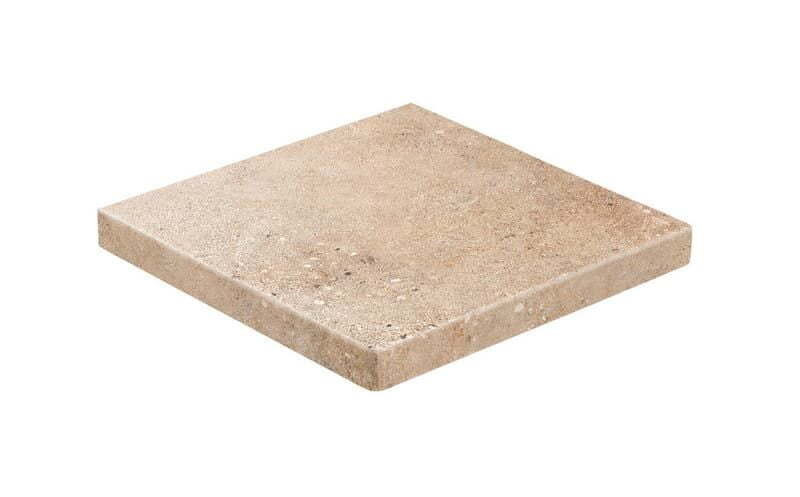 Ступень угловая прямоугольная Loftstufe Stroeher Gravel Blend 961 brown, 340x340х35х11