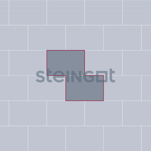 Тротуарная плитка Steingot Берг 300*200 Золотистый камень (Stein Chrom) 80 мм