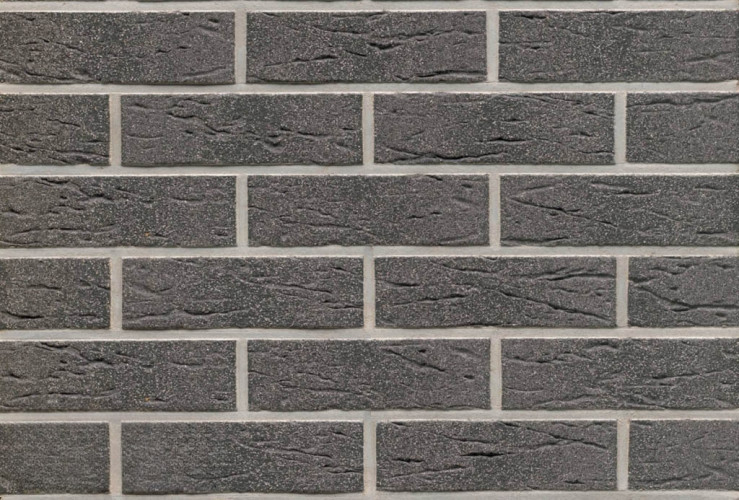 Клинкерная плитка для фасада FELDHAUS KLINKER R735NF9 Classic anthracit mana