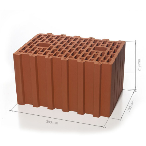 Крупноформатный поризованный блок 38 Браер Ceramic Thermo 10,7 НФ