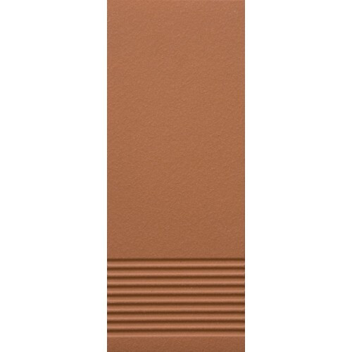 Cтупень с насечками без угла Stroeher Keraplatte Terra 215 patrizierrot, 300x115x14