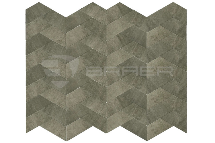 Тротуарная плитка БРАЕР Трапеция, Color Mix "Ягель", h60