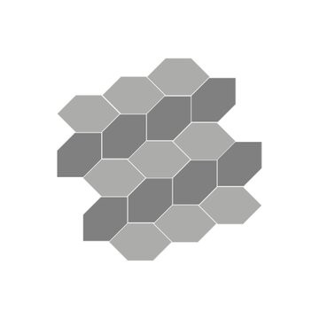 Тротуарная плитка SteinRus Призма, colormix Умбра, гладкая 80 мм