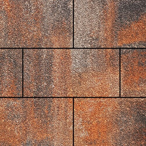 Тротуарная плитка SteinRus Парк Плейс, colormix Рей, native 60 мм