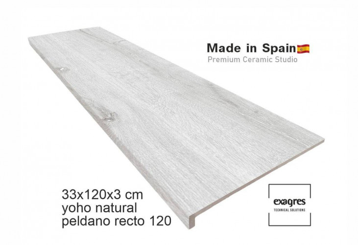 Ступень прямоугольная Exagres recto 120 big Yoho Natural, 1200х330x30