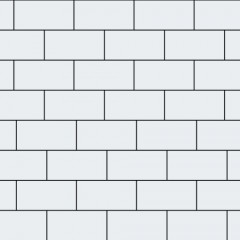 Тротуарная плитка SteinRus Прямоугольник, белый, гладкая 80 мм