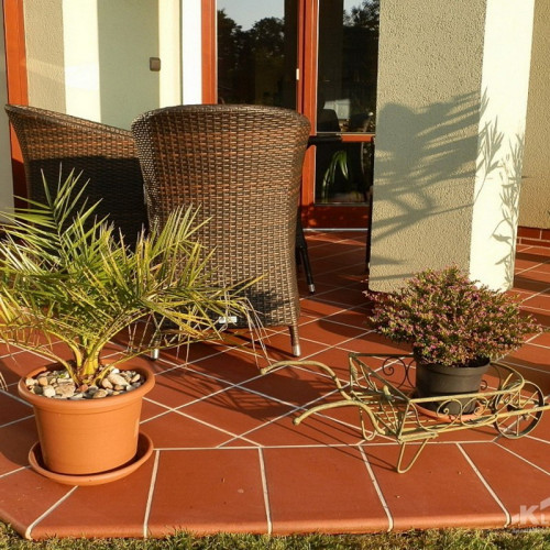 Клинкерная напольная плитка Stroeher Keraplatte Terra 215 patrizierrot, 240x115x10