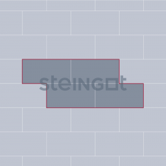 Тротуарная плитка Steingot Плита 600*300 Серая 100 мм