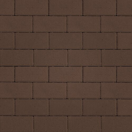 Тротуарная плитка SteinRus Прямоугольник, коричневый, гладкая 80 мм