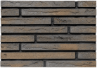 Облицовочный кирпич BrickWell Traditional цвет "Графит с коричневой патиной"