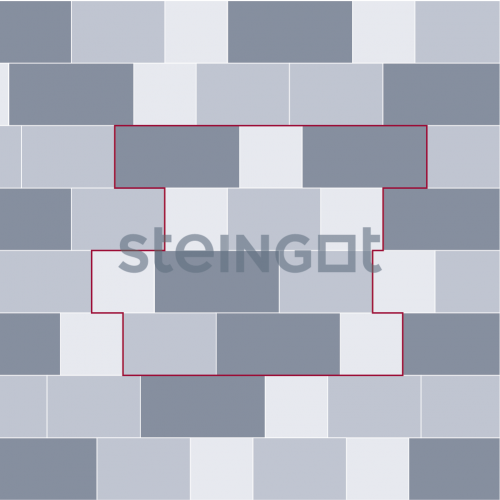 Тротуарная плитка Steingot Плато Серая 80 мм