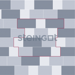 Тротуарная плитка Steingot Плато Серая 80 мм
