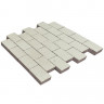 Тротуарная плитка SteinRus Грас, белый, гладкая 80 мм