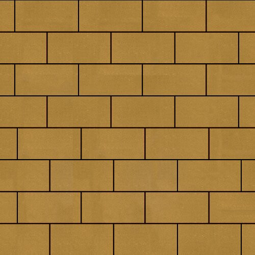 Тротуарная плитка SteinRus Прямоугольник, желтый, гладкая 80 мм
