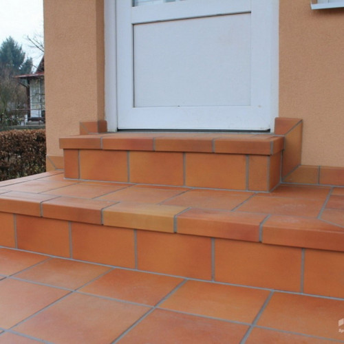 Клинкерная напольная плитка Stroeher Keraplatte Terra 307 weizengelb, 240x240x12