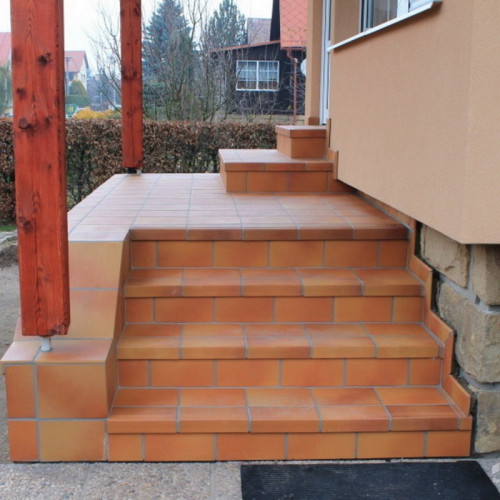 Клинкерная напольная плитка Stroeher Keraplatte Terra 307 weizengelb, 240x240x12