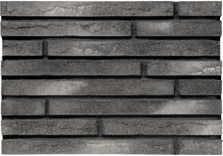 Облицовочный кирпич BrickWell Traditional цвет "Графитовый с белой патиной"