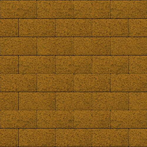 Тротуарная плитка SteinRus Прямоугольник, желтый, native 60 мм