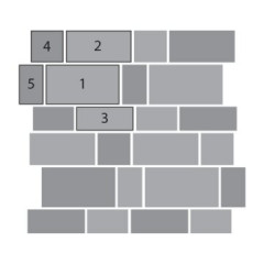 Тротуарная плитка SteinRus Инсбрук Тироль, colormix Сепия, native 60 мм