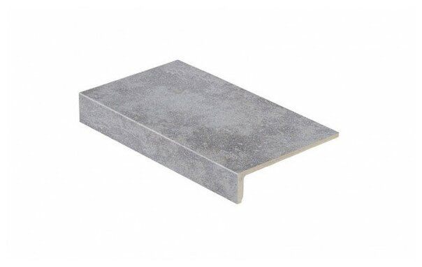 Ступень прямой угол Stroeher Keraplatte Roccia 840 grigio, 294x175x52х10